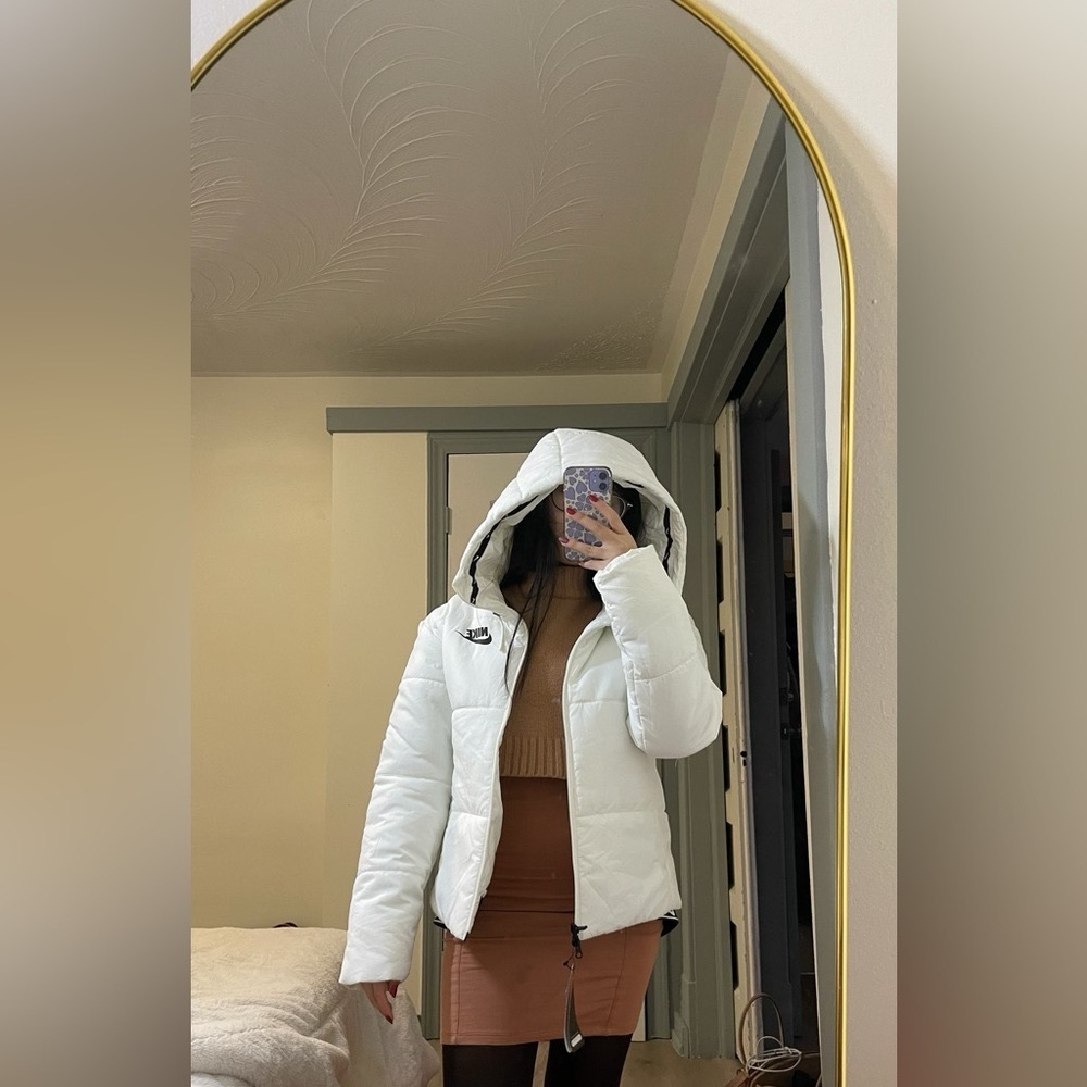 White Nike Puffer Jacket